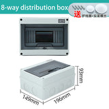 HT Series IP65 Waterproof Electrical Distribution Box (2/3/5/8/12/15/18/24 Way) - PC Plastic Outdoor Junction & Circuit Breaker Switch Box