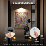 2-Pack Wireless Rechargeable Picture Lights - Magnetic LED Art & Painting Lamp (3 Colors)