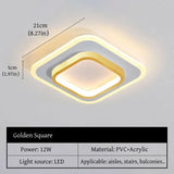 Modern Nordic LED Ceiling Light - Luxury Metal Lamp for Living Room