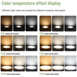 1-10PCS Recessed Round LED Downlight - 120V 220V Dual-Voltage Slim Panel Light