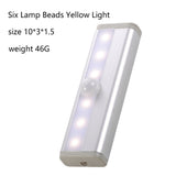 Intelligent Human Sensing Light LED Rechargeable Night Light Cabinet Light Staircase Light Bedside Wireless Sensing Night Light