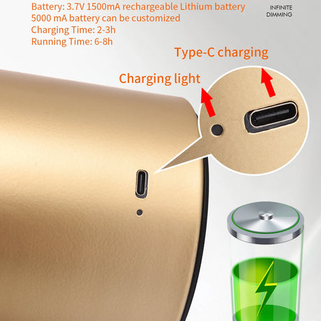 LED Table lamp for bedroom rechargeable USB lamp Touch switch dining room hotel bedside decorative table lamp