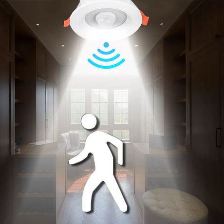 LED Downlights PIR Motion Sensor Down Light 5W 10W 15W 20W Recessed Ceiling Light Cold White Night Lamp LED Spotlight Downlight