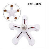 E27 to E27 Splitter Adapter Socket (3-in-1 / 4-in-1 / 5-in-1) - Multi-Bulb Base Lamp Holder Converter