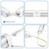 Plug-In 50cm T5/T8 Aluminum LED Light Tube (15W/25W) EU/US Plug - 110V/220V Ceiling & Under-Cabinet Lamp for Basement, Warehouse & Storage