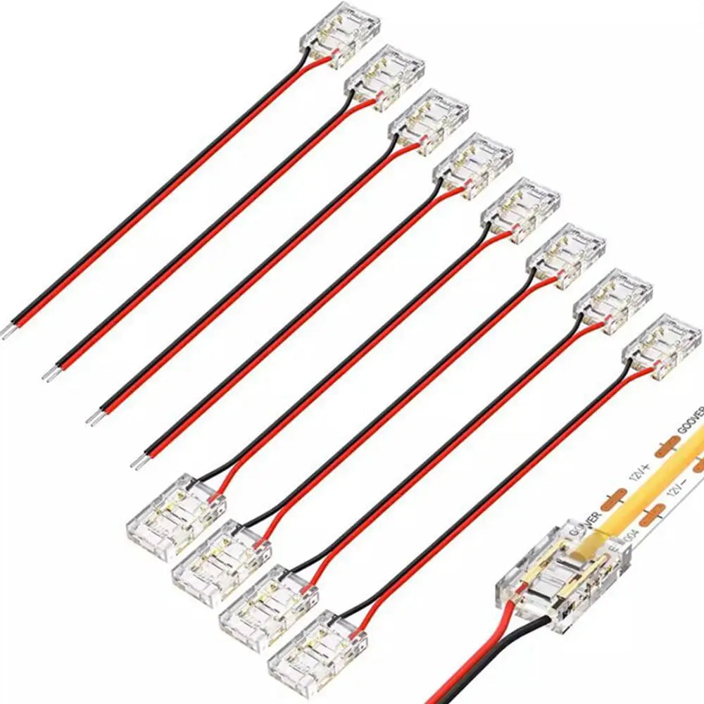 COB LED Wire Connector 5 8 10mm Connection Solderless Mini Buckle FCOB ...