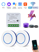 Tuya WiFi Smart Switch 16A - RF 433MHz Remote Relay Receiver Kit