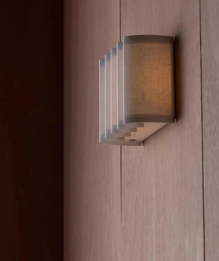Wabi-sabi Nordic Individual Wave Wall Lamp LED Atmosphere Fabric Art Decorative Wall Sconces Living Room Bedroom Bedside Stairs