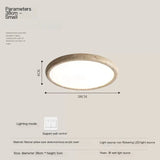 Nordic Yellow Travertine Simple Ceiling Light Retro Cream Style Living Room High-end Feeling LED Modern Bedroom Decorate Texture
