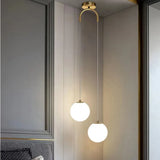 Nordic Modern Glass LED Pendant Lights Dining Room Bedroom Gold Chandelier Fixtures Indoor Restaurant Bar Decor Hanging Lamp