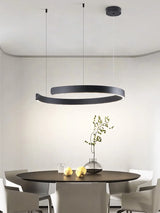 Nordic modern chandelier simple ring light led pendants round lamps