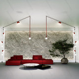 DIY Textile Leather Belt LED Pendant Light - 2026 Early Spring Glass Chandelier