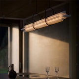 Modern Long Pendant Lamp For Kitchen Table Island Living Dining Room Minimalist Strip Creative Design Acrylic Hanging Chandelier