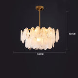 French Retro Light Luxury Chandelier Living Room Bedroom Warm and Romantic Cloud Water Drop Glass Pendant Lights Home Decoration