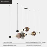 Scott Luna Chandelier Postmodern italian design lamps replica led light glass long tube lamp Bedroom Living Room bedside lamp
