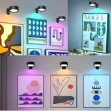 3-Pack Wireless Battery Picture Lights - Magnetic LED Art Lamp with Remote Control
