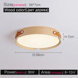 Ceiling Lamps Japanese Creative Walnut Bedroom Lamp Modern Lamp Round Room Lamp Main Bedroom Restaurant Nordic Lamp
