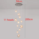 Modern LED Staircase Chandelier - Luxury Long Pendant Light for High Ceilings