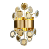 New modern wall sconce lighting for bedroom brushed gold crystal wall lamps home decoration led crystal wall light fixtures