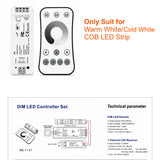 24V Super Bright COB LED Strip Light (312/576 LEDs/m, 5M/10M) - Flexible Cuttable High-Density Tape Light with Adhesive Backing