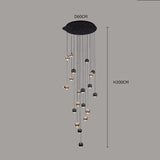 Modern Home Decor LED Lights Pendant Light Lamps for Staircase Chandeliers for Living Room Hanging Light Indoor Lighting