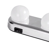 4-Bulb LED Makeup Mirror Light - Portable Suction Cup Vanity Light Bar