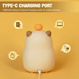 Capybara Alarm Clock with Night Lights Sleep Wake Up Clocks Desk Lamp Creative Room Bedsides Decoration Cute Gifts for Childrens