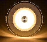 LED Downlight 5W Recessed Down light Round Led Panel Light Cold Warm white LED Spot light Three-color dimmable Warm white