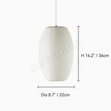Wabi-sabi Silk LED Pendant Lamp Denmark Designer Hanging Light Living Room Hotel Restaurant Factory Direct High-End Home Decor