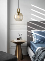 Nordic Single Head Glass Pendant Lamp - Creative Personality Restaurant Light