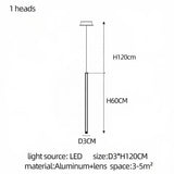 Modern Stair Chandelier Nordic Luxury Minimalist Pendant Light Villa Living Room Lighting LED Showroom Ceiling Lamps Chandelier
