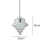 Italian Designer Industrial Water Grain Galss Glass Lamp Dining Room Hanging Lights Staircase Kitchen Island Lighting