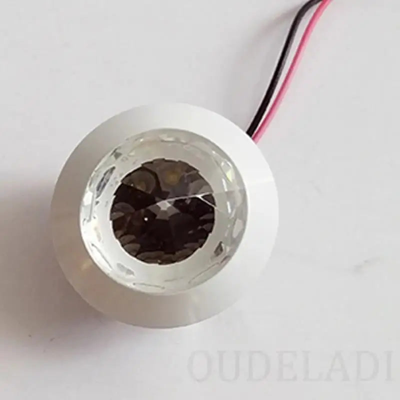 4pcs Mini LED Crystal Spotlights - Diamond Shape 3W Cabinet & Jewelry Light