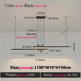 Modern LED Strip Pendant Light - Designer Hanging Lamp with Memory Function