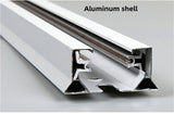 LED Track Light Rail 0.5M 1M Black White Aluminum 2 Wire System Track Light Series Universal Track for Ceiling Spot Lamps