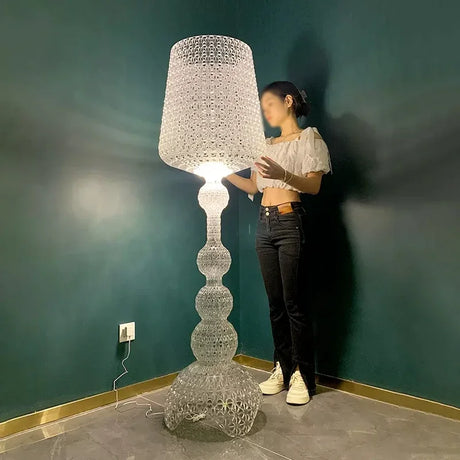 Nordic Creativity Hollow Wine Glass Led Floor Lamp Living Room Home Decors Standing Lamp Bedroom Corner Sofa Bedside Table Light