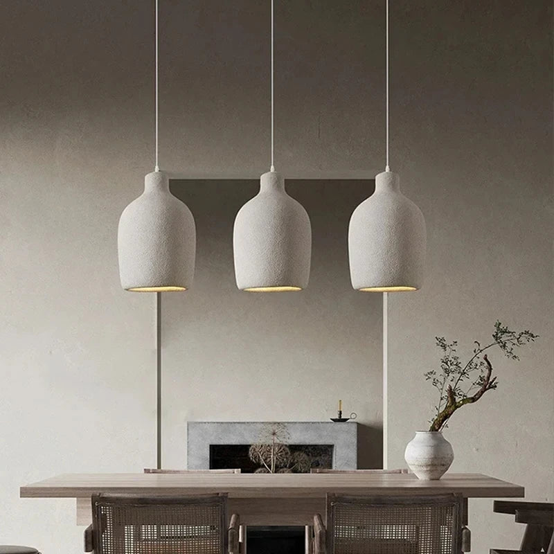 Japanese Wabi Sabi Ceiling Chandelier Modern Home Dining Room Pendant Lamp Living Room Decoration Loft Bar Kitchen Hanging Light