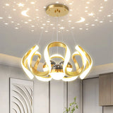 2026 New Nordic Starry Sky LED Chandelier - Creative Pendant Lamp for Living Room
