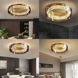 2026 Modern LED Crystal Chandelier - Dimmable Luxury Ceiling Light for Bedroom