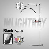 2027 New Free Logo L80 LED Lash Light Half-Moon Beauty Floor Lamp for Eyelash Extensions Hidden Cable Touch Salon Nail Tattoo