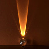 Italian Designer "Eye of the Sky" Table Lamp - Crystal LED Projector Light