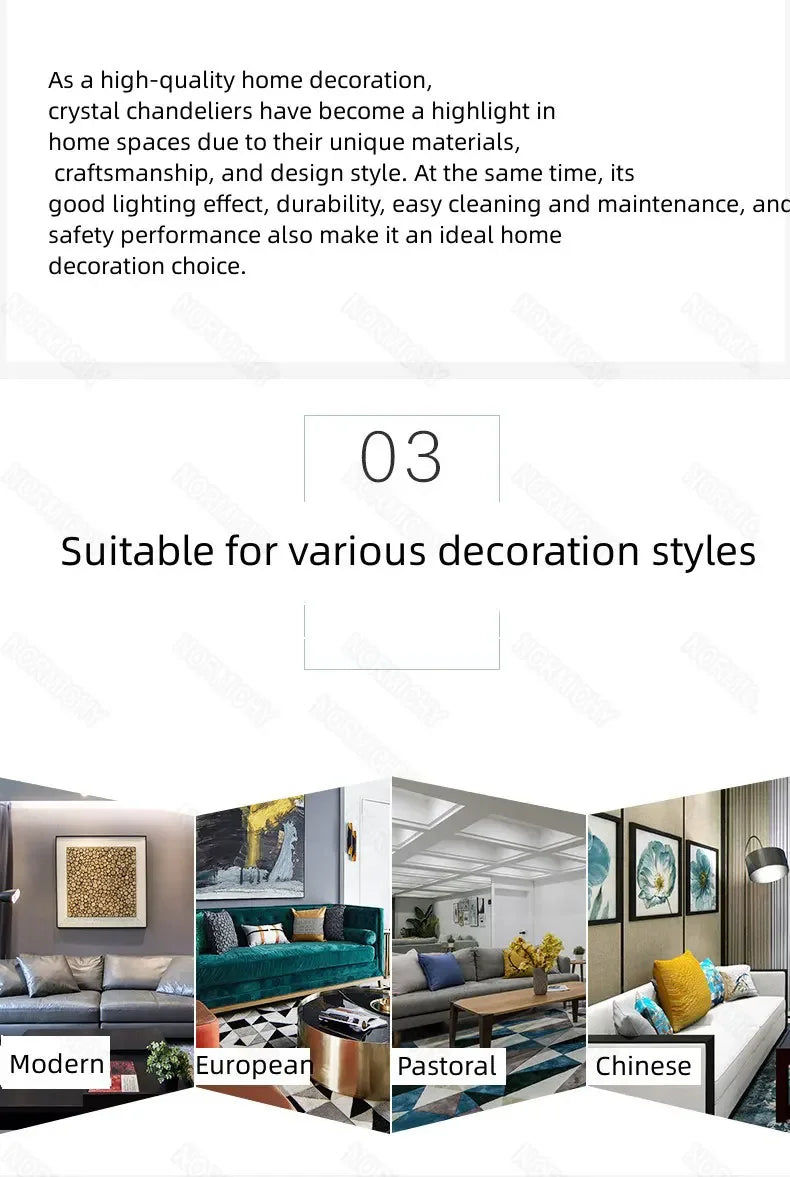 Modern Luxury Crystal LED Chandelier For Living Room Bedroom Dining Room Kitchen Ceiling Lamp Silver Chrome Remote Control Light