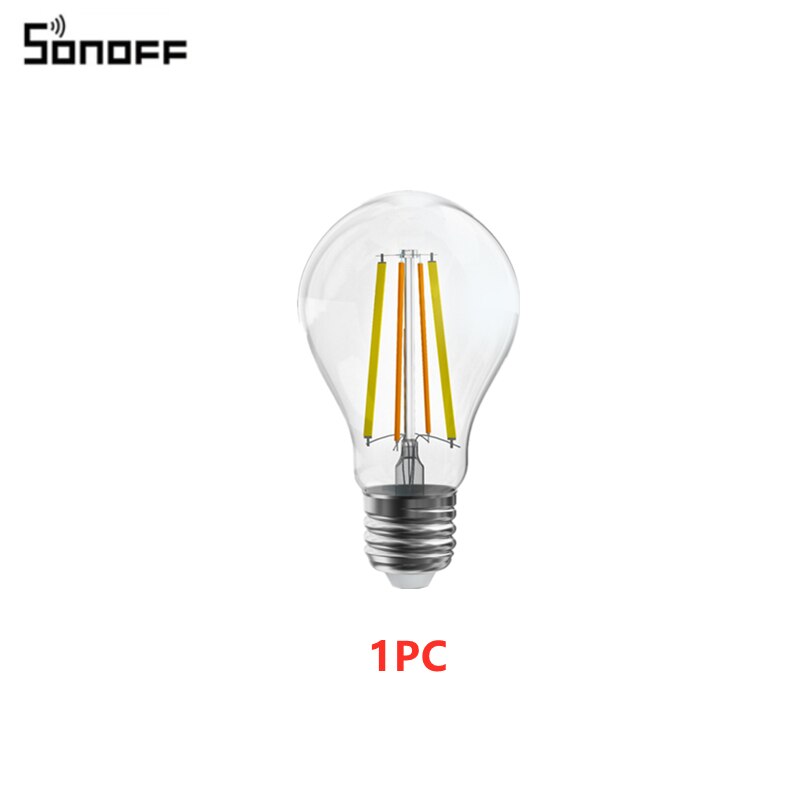 SONOFF B02-F A60/ST64 Smart WiFi LED Bulb E27 Dual-Color Dimmable Light Voice Remote Control With Ewelink APP Alexa Google Home