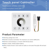 Touch Control Running Water LED Tape Driver - WS2811 Controller with 5M Extension