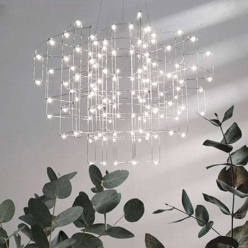 French style villa dining room living room pendant light modern and minimalist firefly pendant light