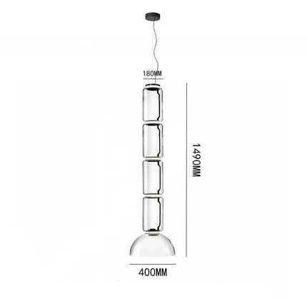 Noctamblue pendant lamp Minimalist Nordic glass lamp for Dining Room Table Lighting Home Living Room decors aesthetic lights