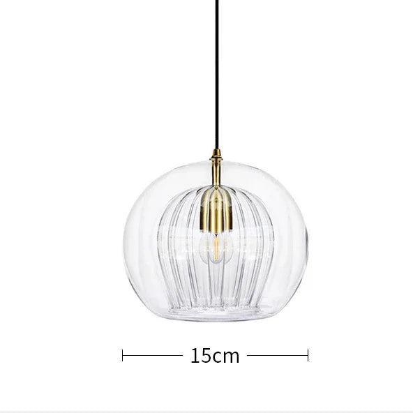 Nordic Modern Glass Pendant Lamp - Minimalist Kitchen Island Hanging Light