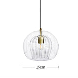 Nordic Modern Glass Pendant Lamp - Minimalist Kitchen Island Hanging Light