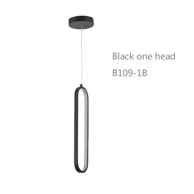 Good packing Two rings black or gold led pendant light for indoor place hanging lamp emitting warm white or white