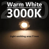 15pcs a lot 3W 5W 7W 10W LED Source Chip High Power LED COB Side 11mm Light Bulb Lamp Spotlight Downlight Lamp Warm Nature White